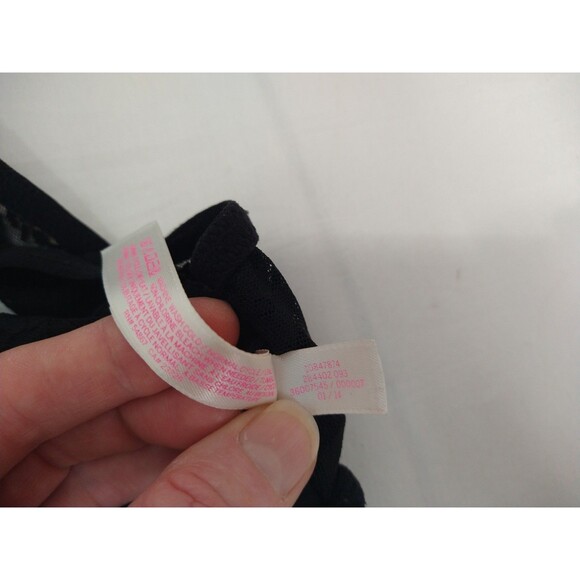 Lot of 2 PINK by Victoria's Secret Size S/P Padded Bra and No Pad Bralette Black - Picture 5 of 15
